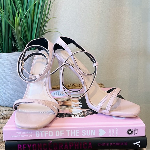 Pretty Little Thing Pale Pink Strappy Heels - Picture 2 of 3